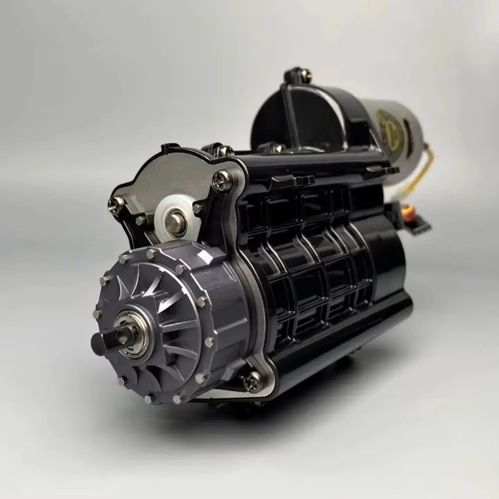 Caja de Engranajes de Desaceleración, Potenciador de Torque, Actualización Metálica CNC para Remolques de Control Remoto Tamiya RC Lesu Scania Man 1/14, Piezas de Juguete