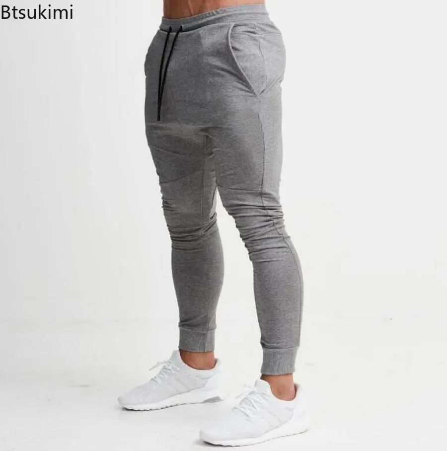 New 2025 Men's Loose Casual Joggers Trousers Solid Sweatpants Jogger Trackpants Male Fitness Workout Running Sport Pants for Men