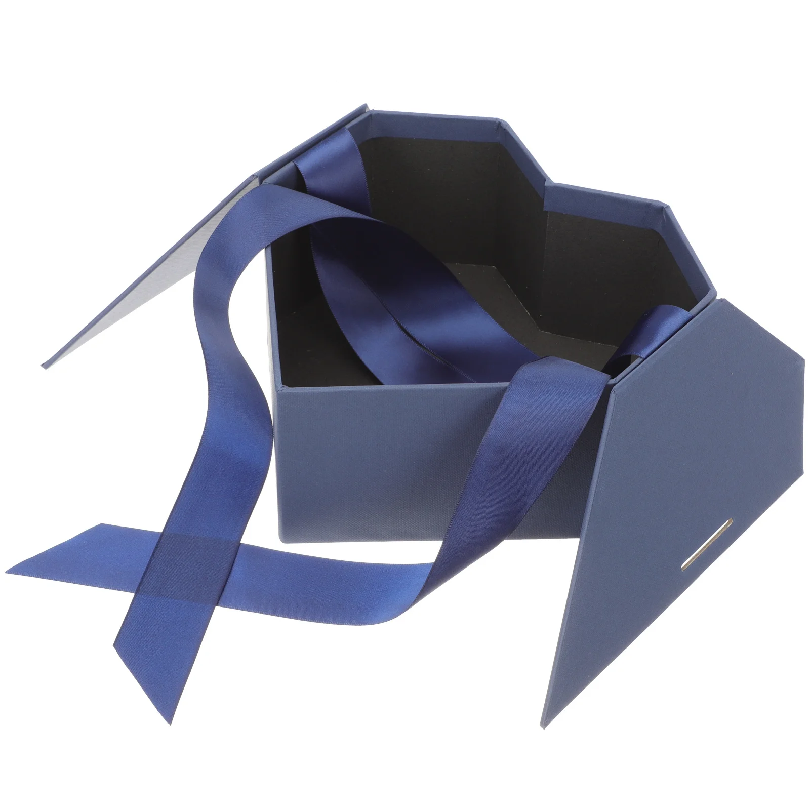 

Luxury Heart Shaped Gift Box Compact Size Double Door Portable Ribbon Decoration Smooth Edges Valentine Day Gift Wrap Box