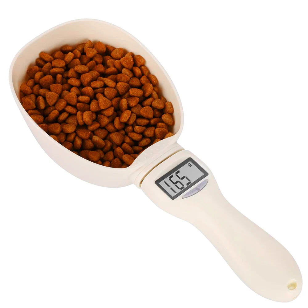 250ml Pet Food Scale Cup Dog Cat Feeding Bowl Portable Electronic Weighing Meter Kitchen Measuring Spoon with LED Display Feeder