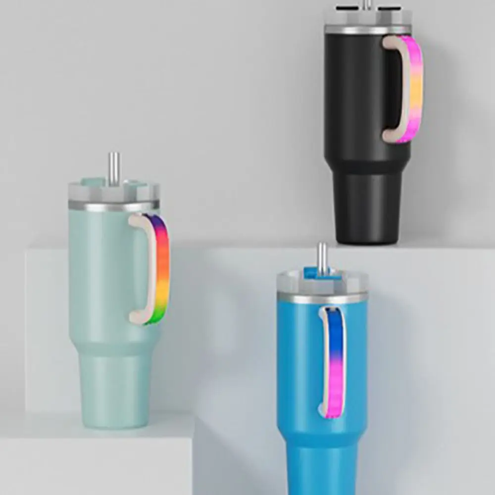 

Colorful Light Luminous Water Cup Handle Reusable ABS LED Light-Up Bottle Handle Waterproof Thermal Cup Replacement Handles