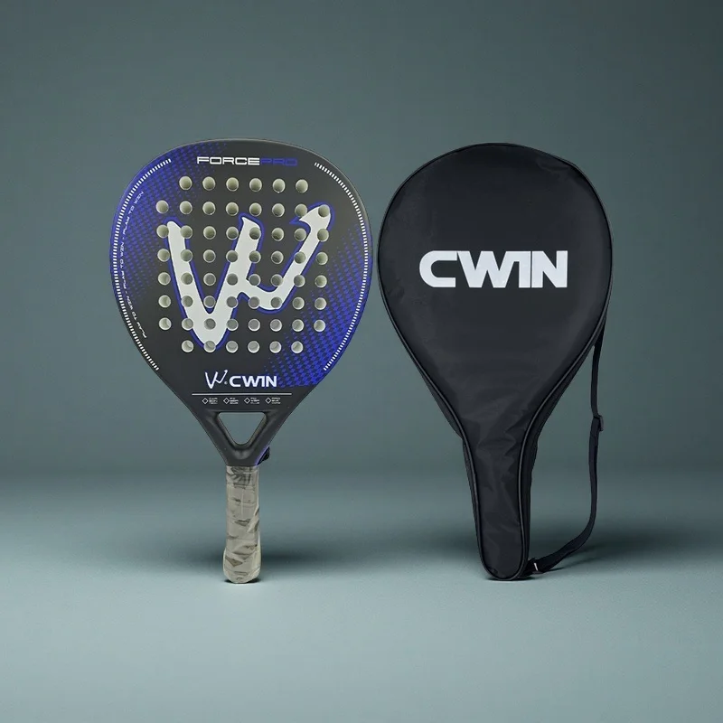 

Ракетка Cwin Paddle из углеродного волокна, мягкая лицо из ЭВА для взрослых, профессиональная тренировочная теннисная ракетка с защитой лопаты для падел
