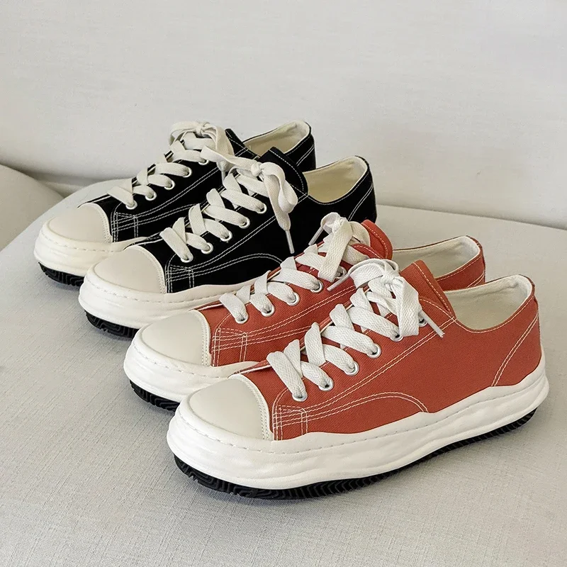 

Мужская вулканизированная обувь в стиле ретро с цветными блоками для всех четырех сезонов, высококачественная бестселлерная повседневная прогулочная обувь на плоской подошве