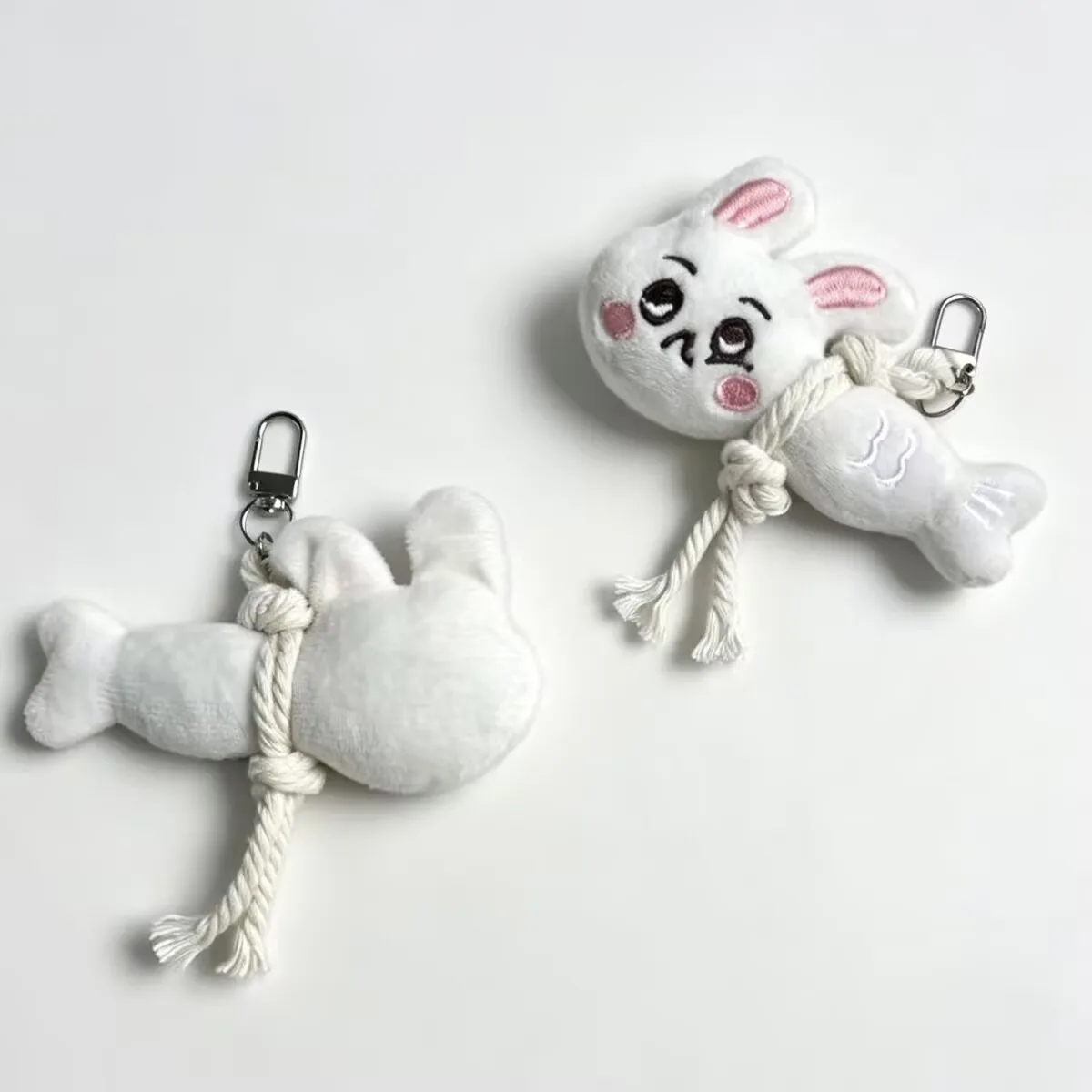 5Pcs Funny Animal Fish Shape Plush Keychain Soft Stuffed Toy Bag Hanging Ornament Birthday Party Gift