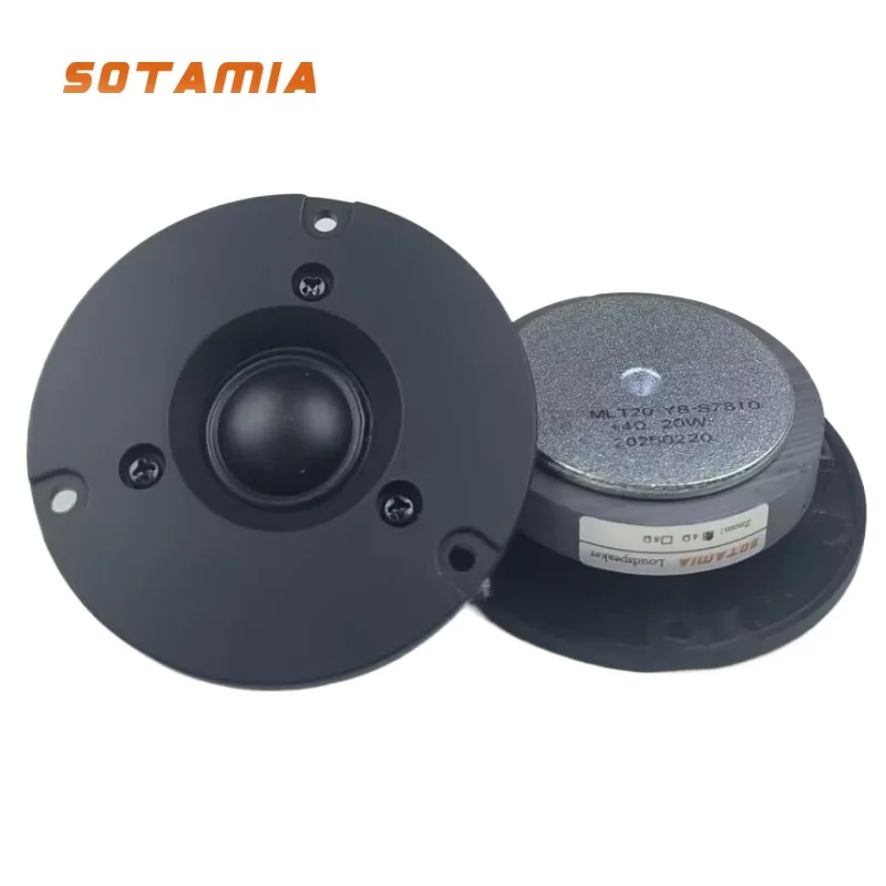 SOTAMIA 2 Peças Tweeter de Áudio de 3 Polegadas 4 Ohm 20W com Filme de Seda Hifi DIY para Agudos, Alto-falante Bluetooth para Música e Som Potente
