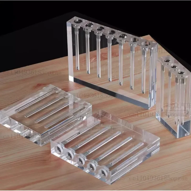 Automobile Oil Comparator Can Flip Acrylic Glass Demonstration Rack Oil Viscosity Testing Tool Comparator