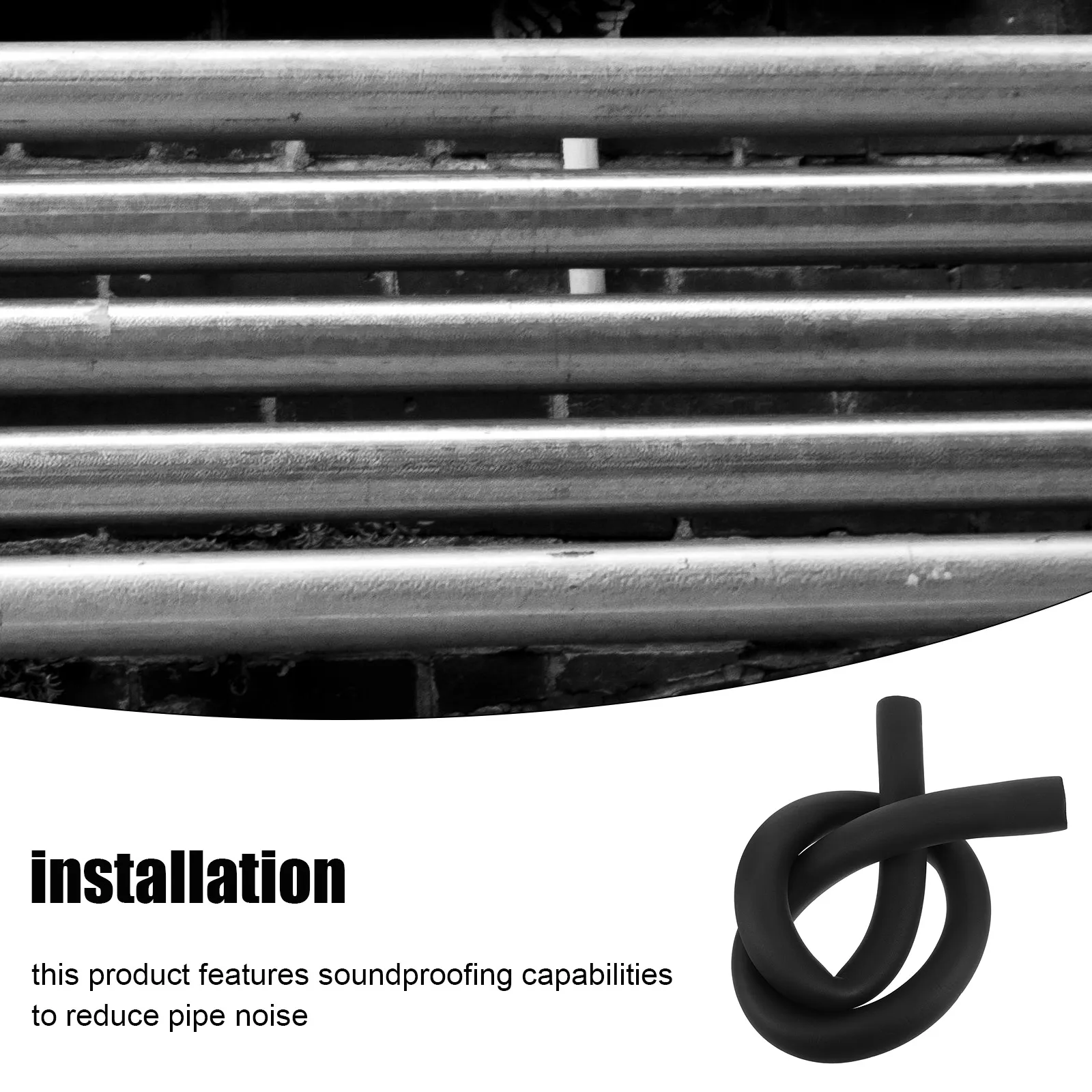 

Pipe Insulation Cotton Wrap Tube Covers Outside RV Water Heat Soundproof Fire Resistant Flexible Durable Elbow Sleeves Anti