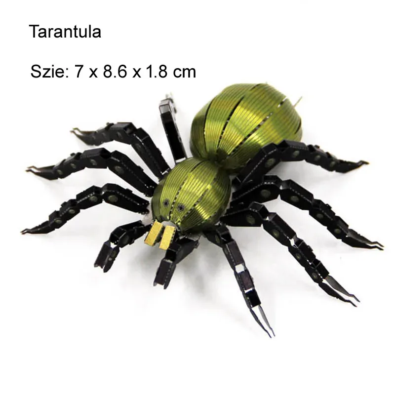 

TEMIKIDS Stainless Steel Metal Assembled 3d Puzzle,Insect Themed Series,Dragonflies/ Scorpions/Mantises/Spiders...Diy Model Hand