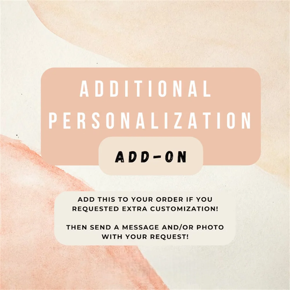 Customization fee link - We support customization services