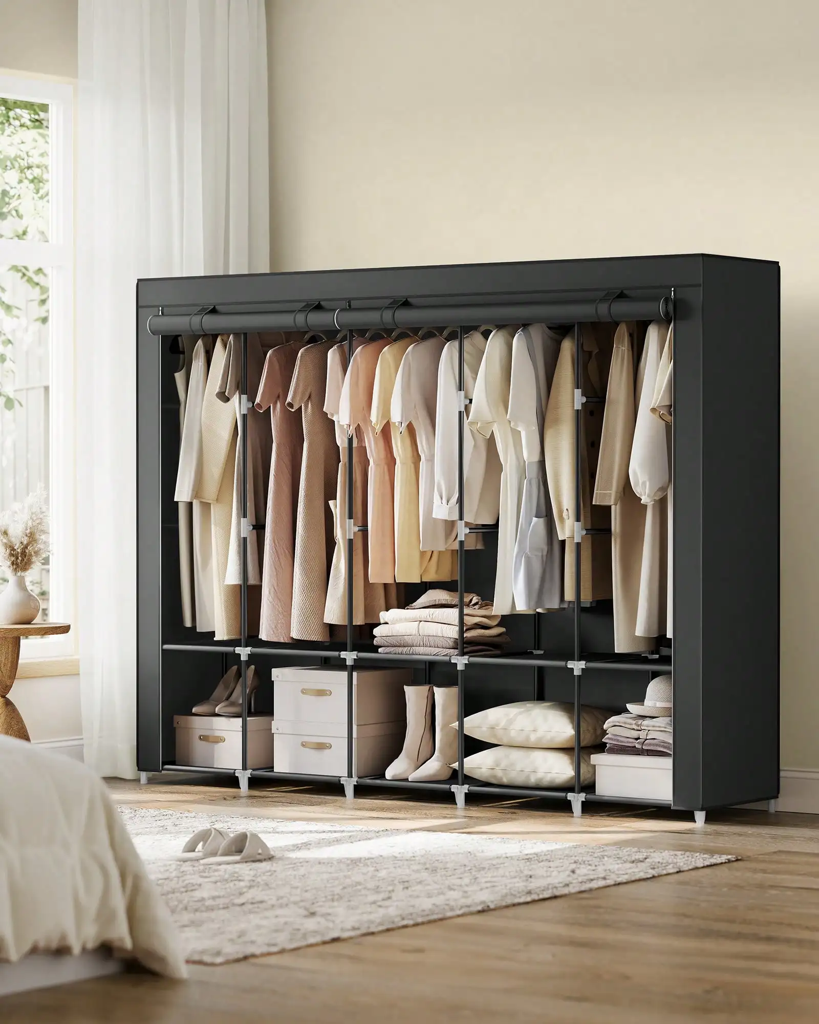 Armario Portátil Extra Grande - Wardrobe Closet Portable Fabric Cover reseña y precio