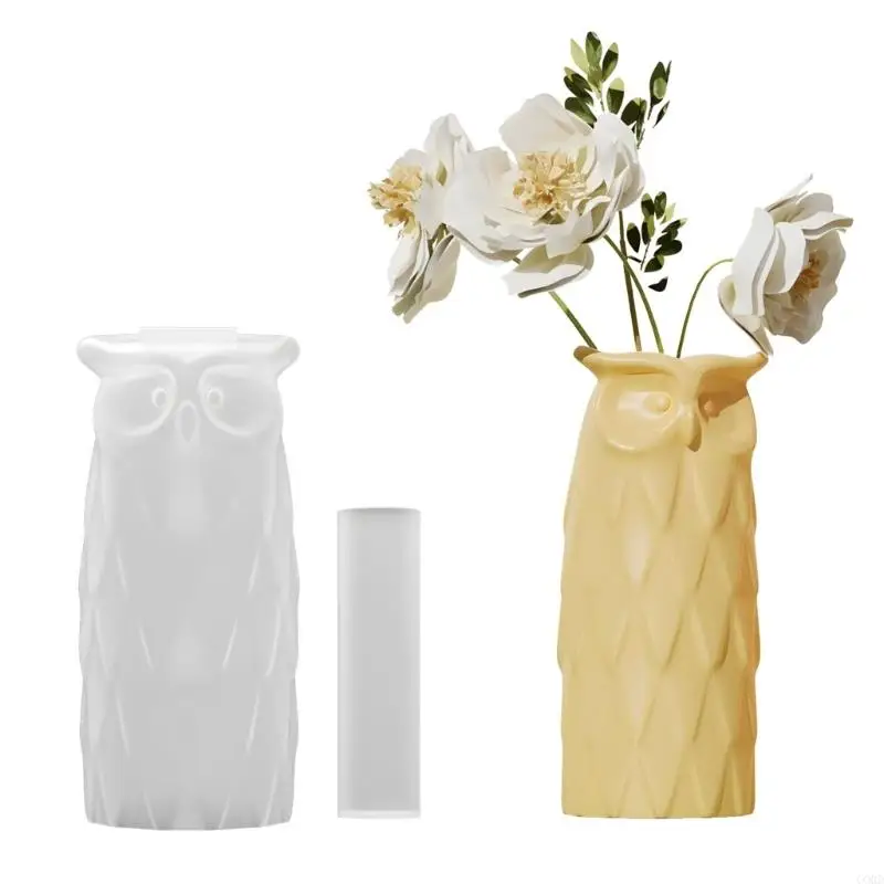 قالب على شكل بومة حرفية من كورد لصناعة حاويات وزخارف الراتنج المزخرفة #3