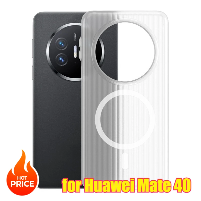 

for Huawei Mate 40 Corrugated Grating Magnetic Protective Case Mobile Phone