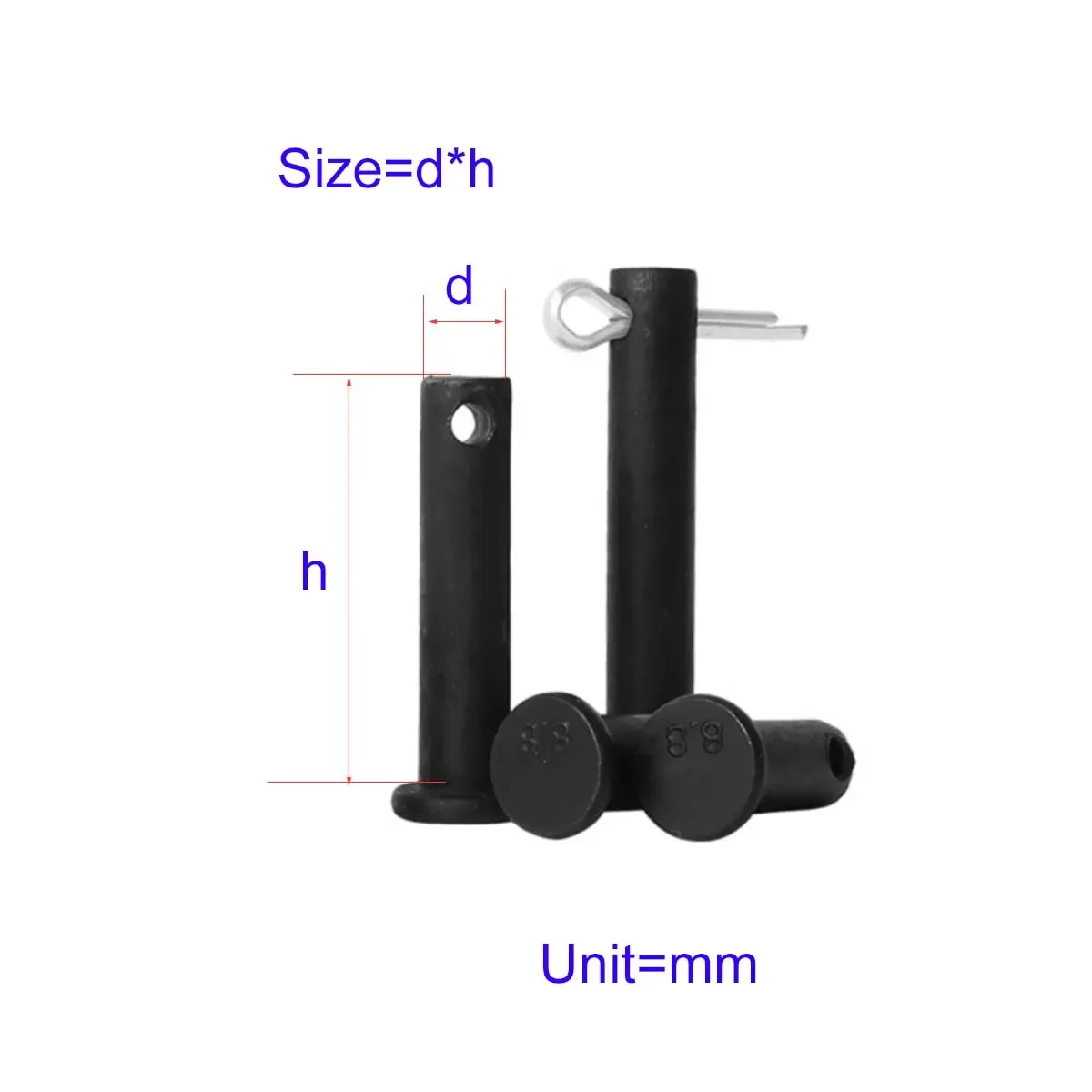 

8.8 Level Black Belt Hole Pin Shaft Split Pin Set M6M8M10