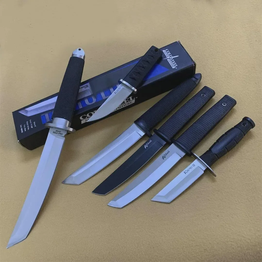 6 Styles CS Katana Fixed Blade Military Knife 440C Tanto Blade ABS Handle Tactical Outdoor Combat Hunting Survival Tools