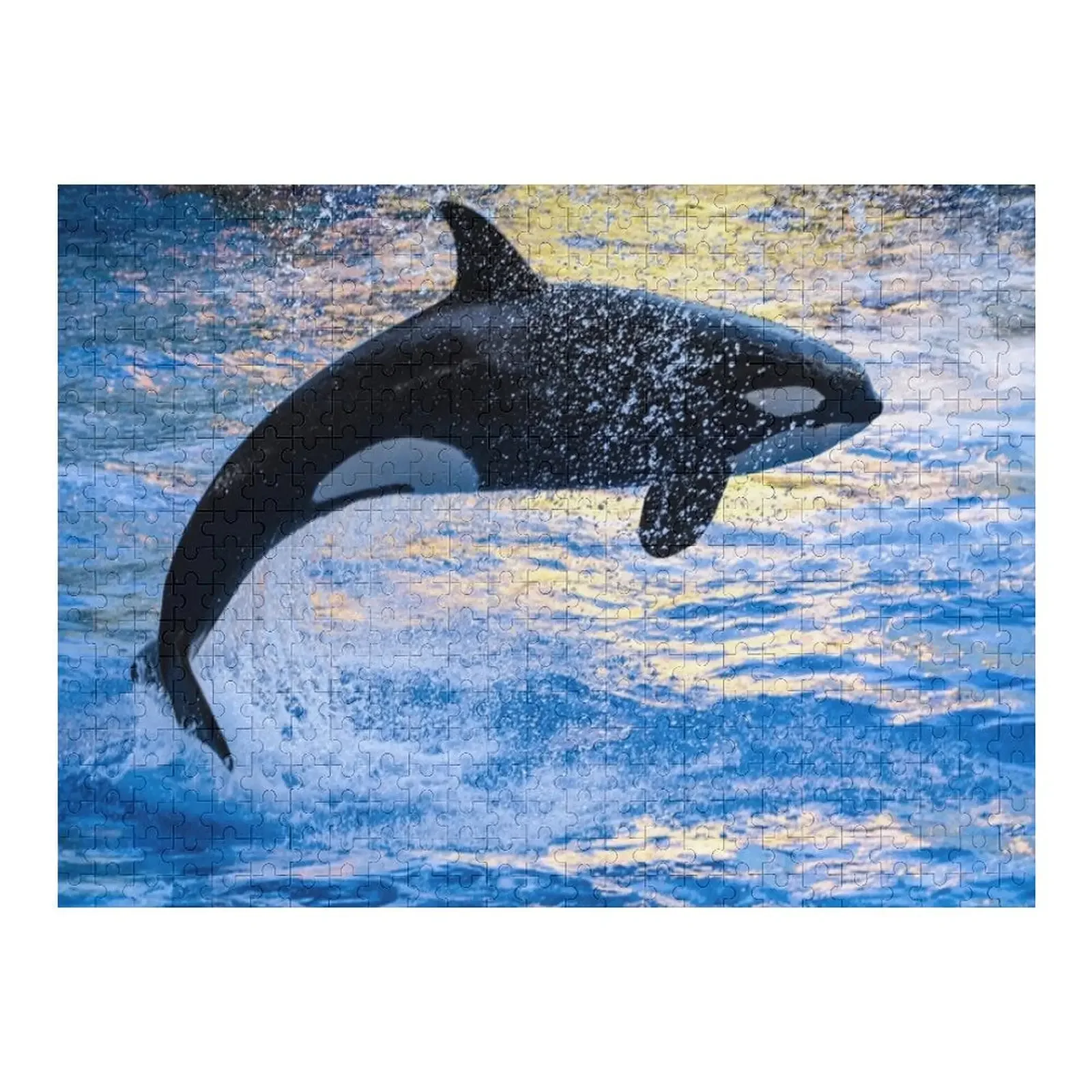 

Killer whale jumping Jigsaw Puzzle Personalized Child Gift Baby Wooden Animal Personalized Kids Gifts Puzzle