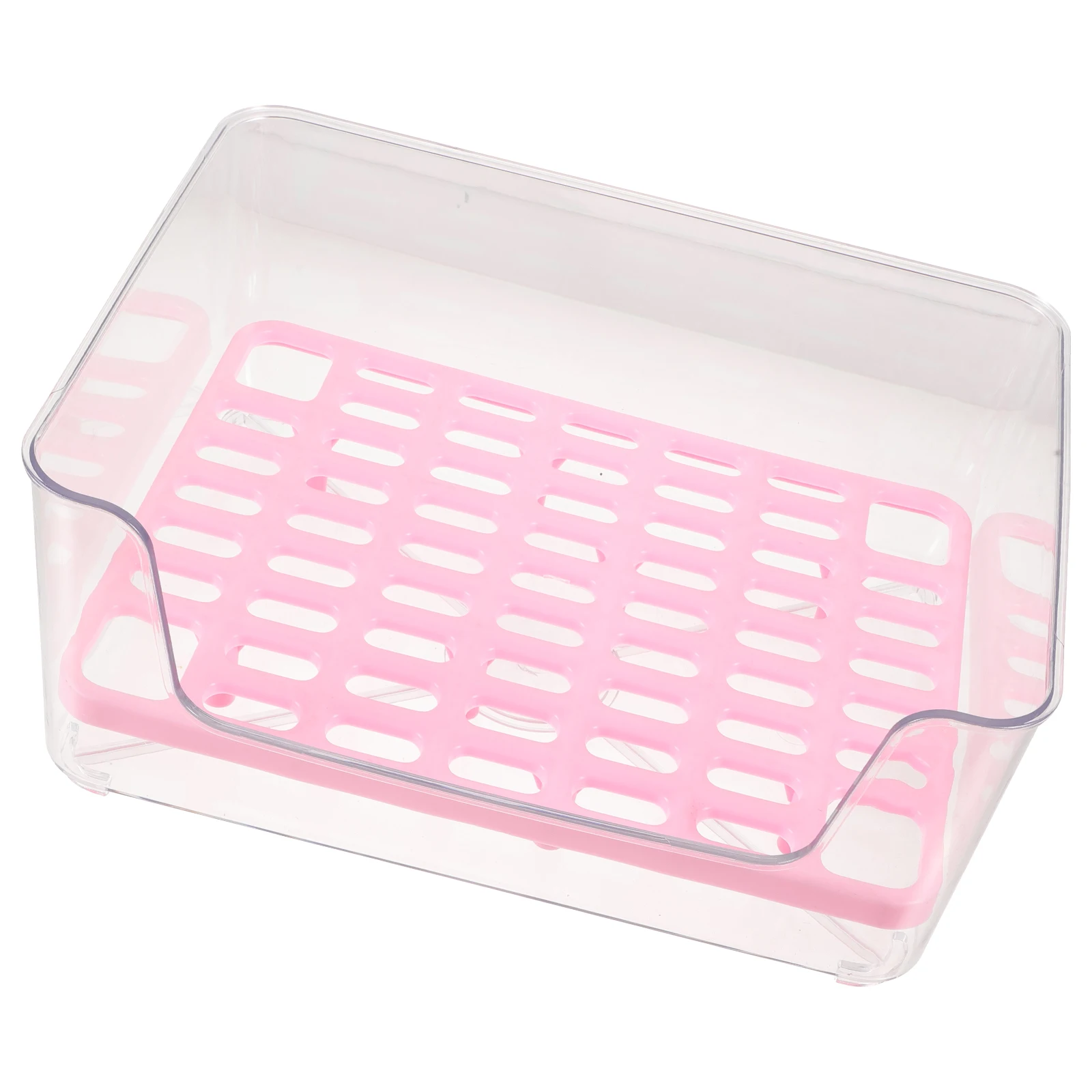 

Pet Potty Semi enclosed Cat Kitten Pink Medium Litter Box High Side Transparent Acrylic Anti splash Easy Clean Portable Travel