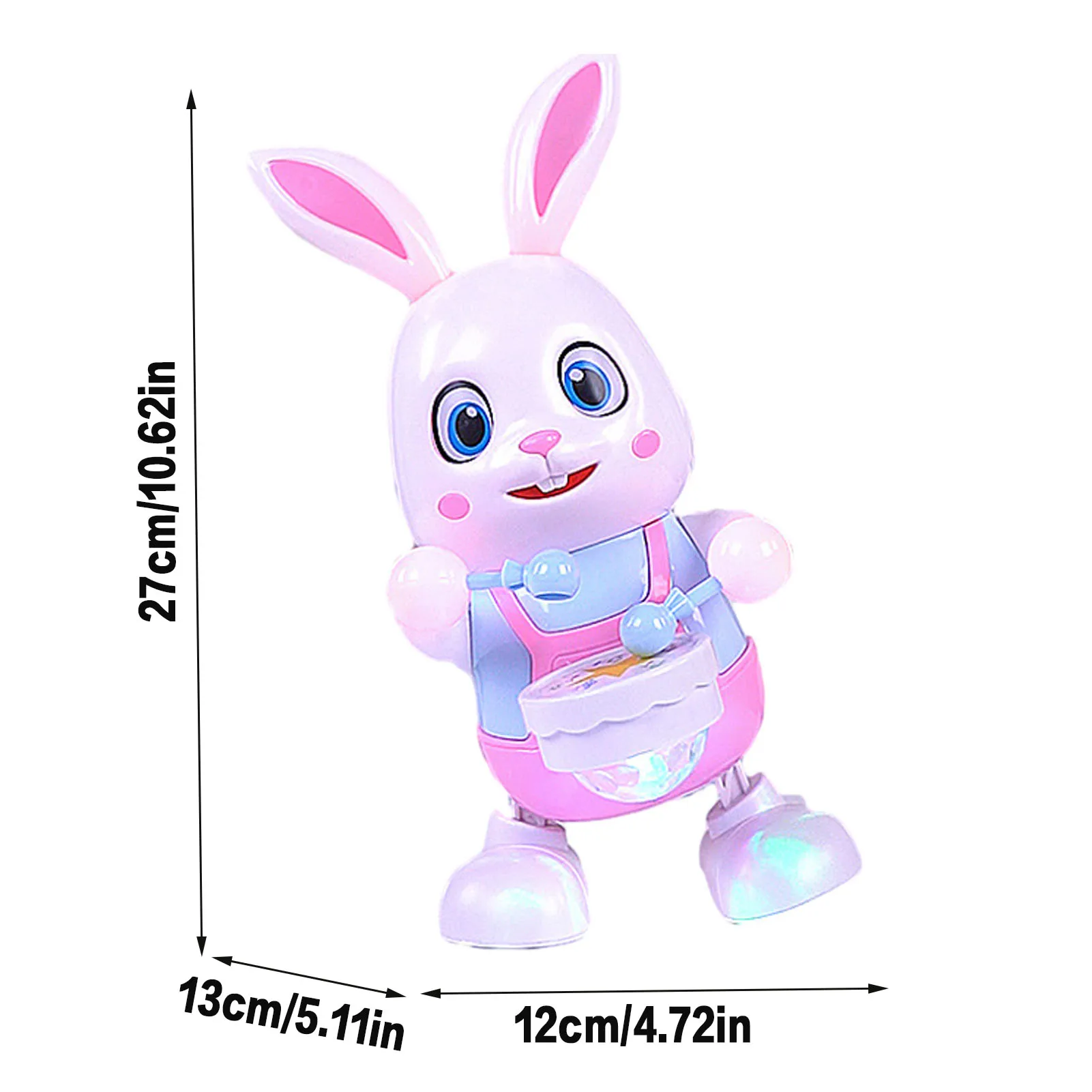 Brinquedo de coelho de dança musical elétrica brinquedo educativo iluminação musical crianças brinquedo interativo presente para 1 2 3 anos crianças meninos