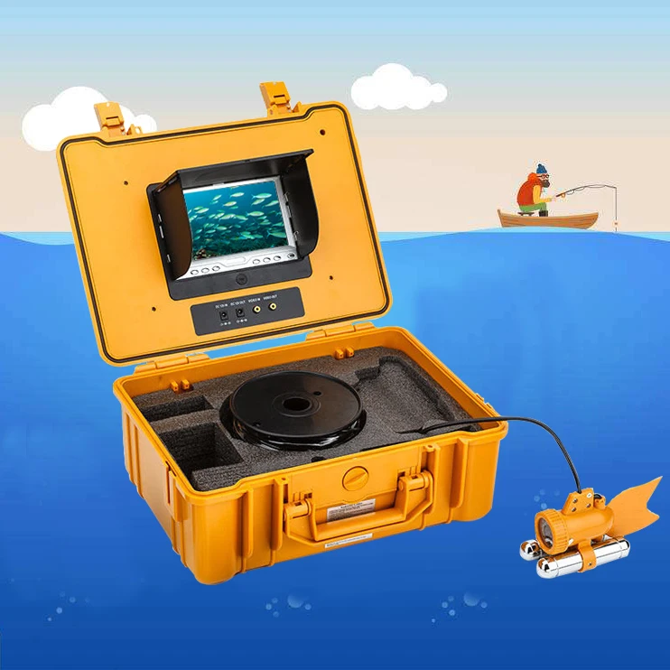 Factory Price 7 Inch Underwater Video Fishing Camera With 20m Cable Sea Fish Finder Camera Used For Ice/Sea/River Fishing