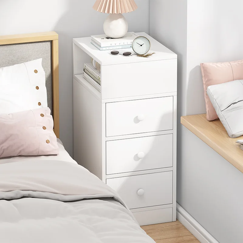 

Super narrow bedside table simple modern home bedroom crevice rack