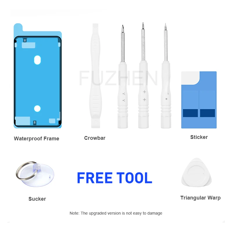 Brand New High Quality 0 Cycles Replacement Battery For iPhone 4 5 6 7 8 10 S SE Plus X  For Apple With Tools For iPhone X 10