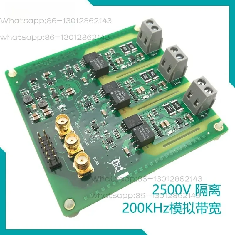 AMC1301 3-Channel Isolated Current Acquisition Module 200KHz Bandwidth Three-Phase Motor Analog Isolation