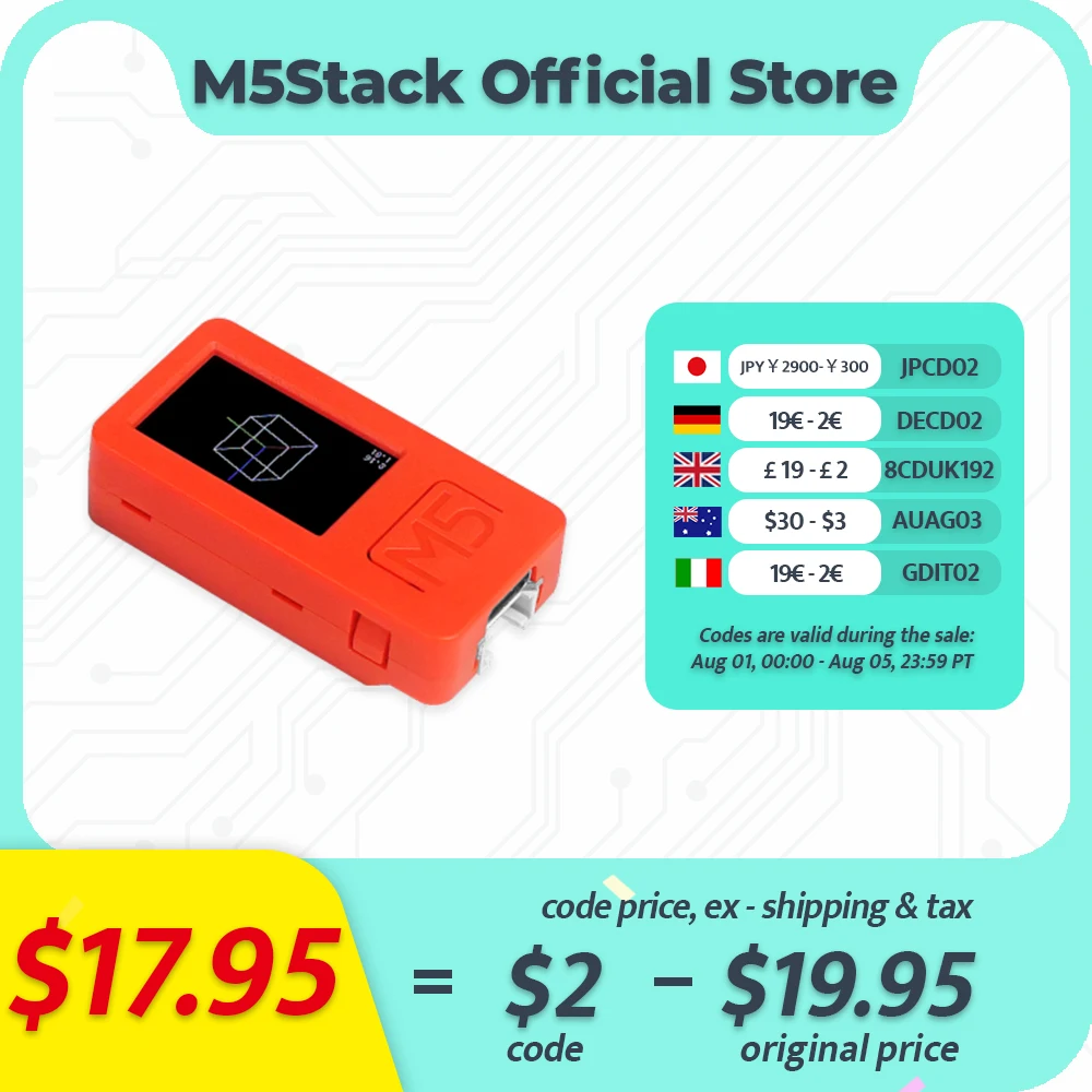 

M5Stack Official M5StickC PLUS ESP32-PICO Mini IoT Development Kit