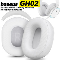 Earpads for baseus GH02 White Earphone pads Gaming Wireless replacement headphones Earmuffs  Mesh cloth Memory Covers Sponge