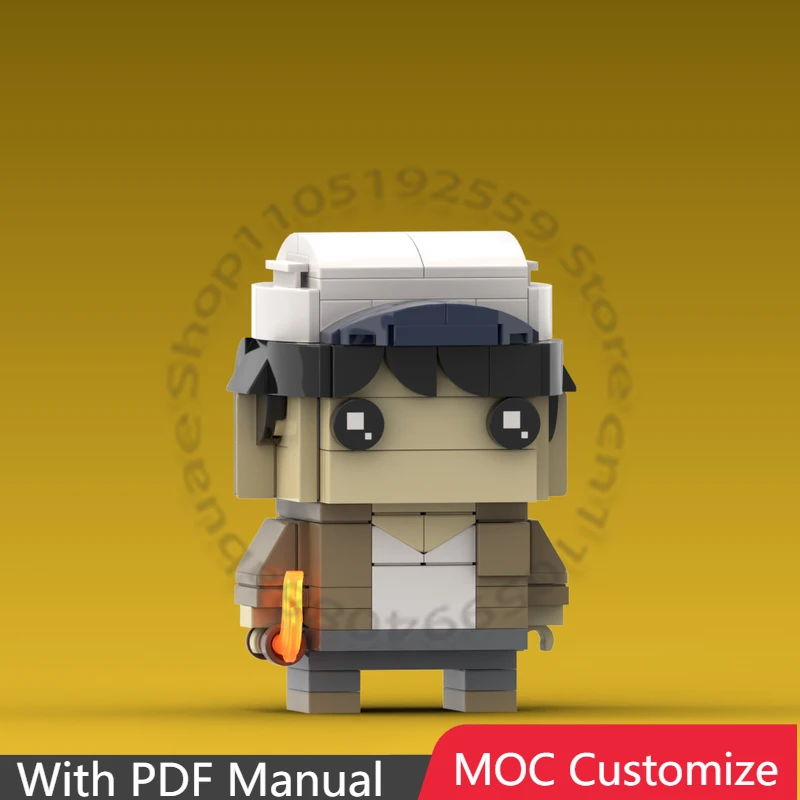 149 Piezas de la Serie de Personajes de Videojuegos Populares Brickheadz MOC (Templo del Destino) Personalizables, Modulares, DIY, Regalo de Juguete para Niños