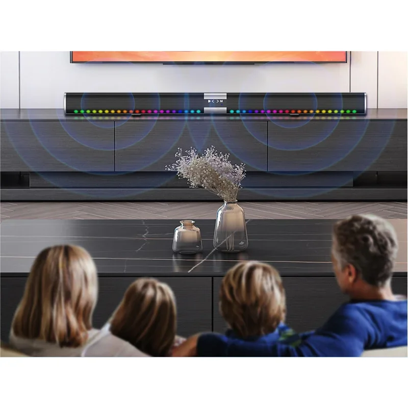 Factory Stock Soundbar With Subwoofer Wireless Surround Bluetooth System Music Sound Deep Party Speakers For Home Theater