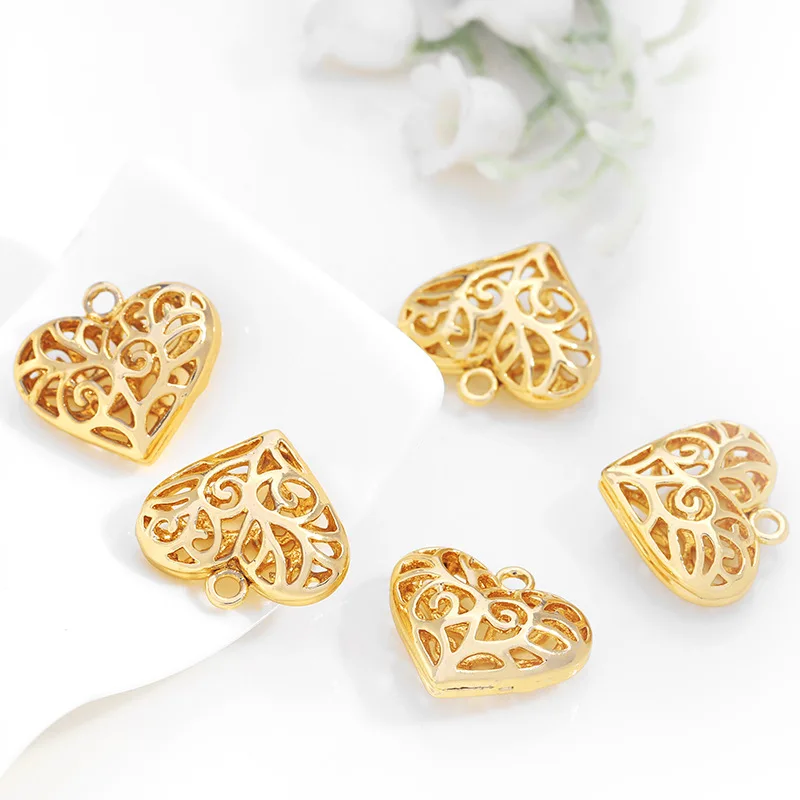 

Изделия ручной работы: подвески в форме сердца из сплава, готовые украшения для ожерелий, браслетов, серег, аксессуары, подвески-сердечки