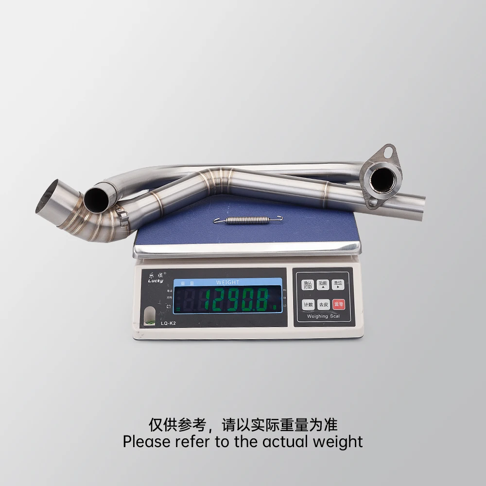 51 مللي متر الهروب دراجة نارية نظام العادم الكامل NS200 NS 200 ل Bajaj Pulsar NS200 رئيس الأوسط وصلة الأنابيب سباق الدراجة الكوع