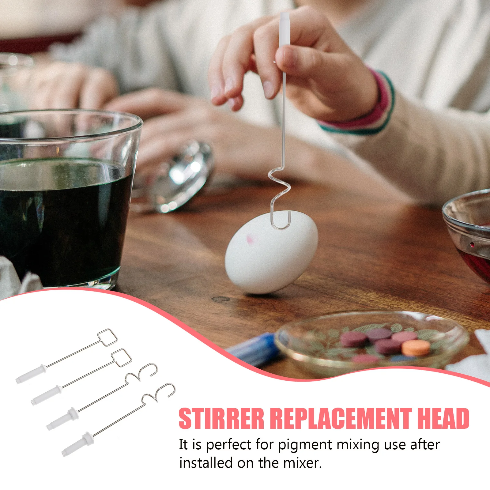 

4pcs Pigment Mixer Head Lightweight Portable Color Blending Tool For Watercolor Gouache Painting Pigments Stirring Art Supplies