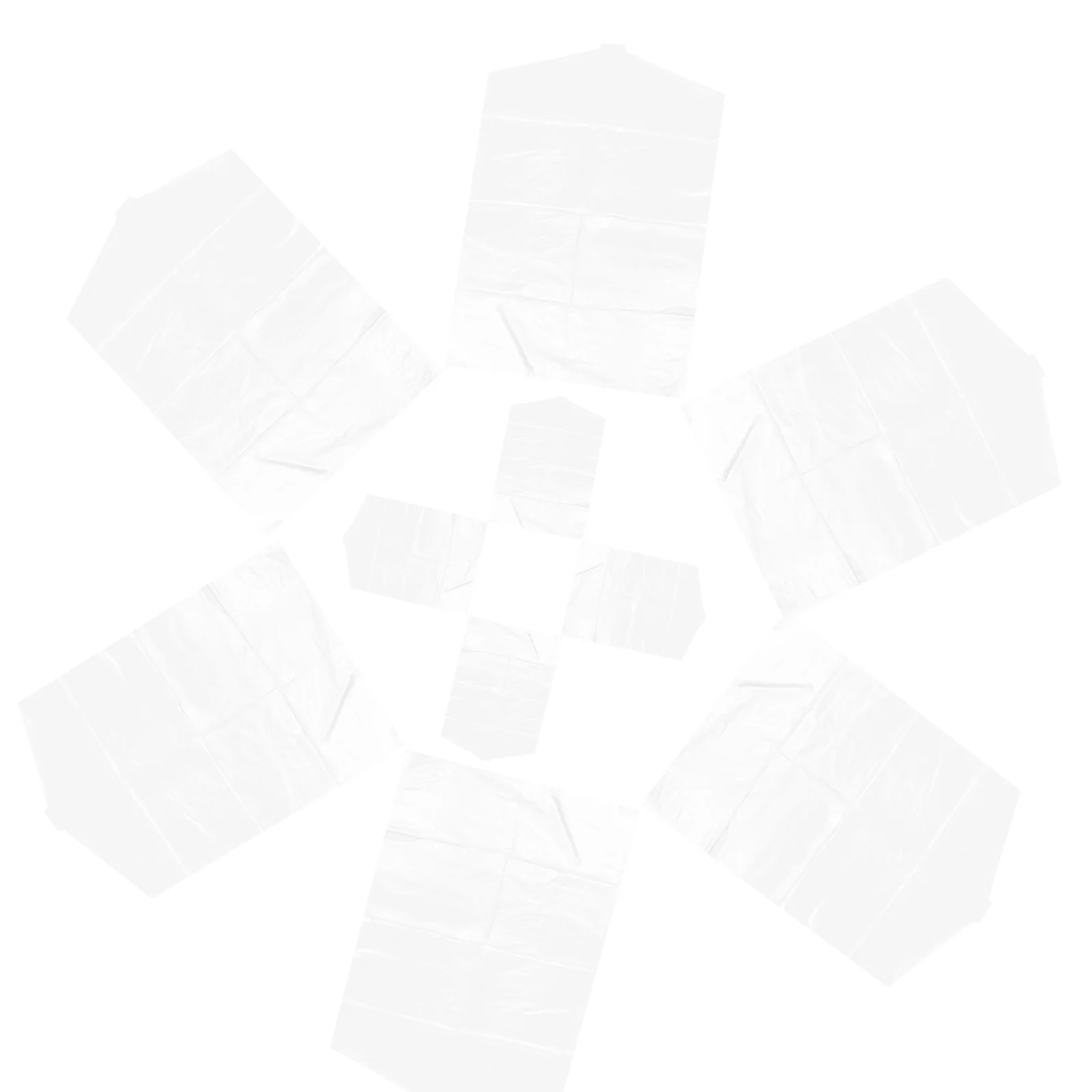 

10Pcs Clear Dust Proof Garment Bags Hanging Clothes Covers Closet Storage Transparent Clothes Bag Suits Dresses Shirts Cover