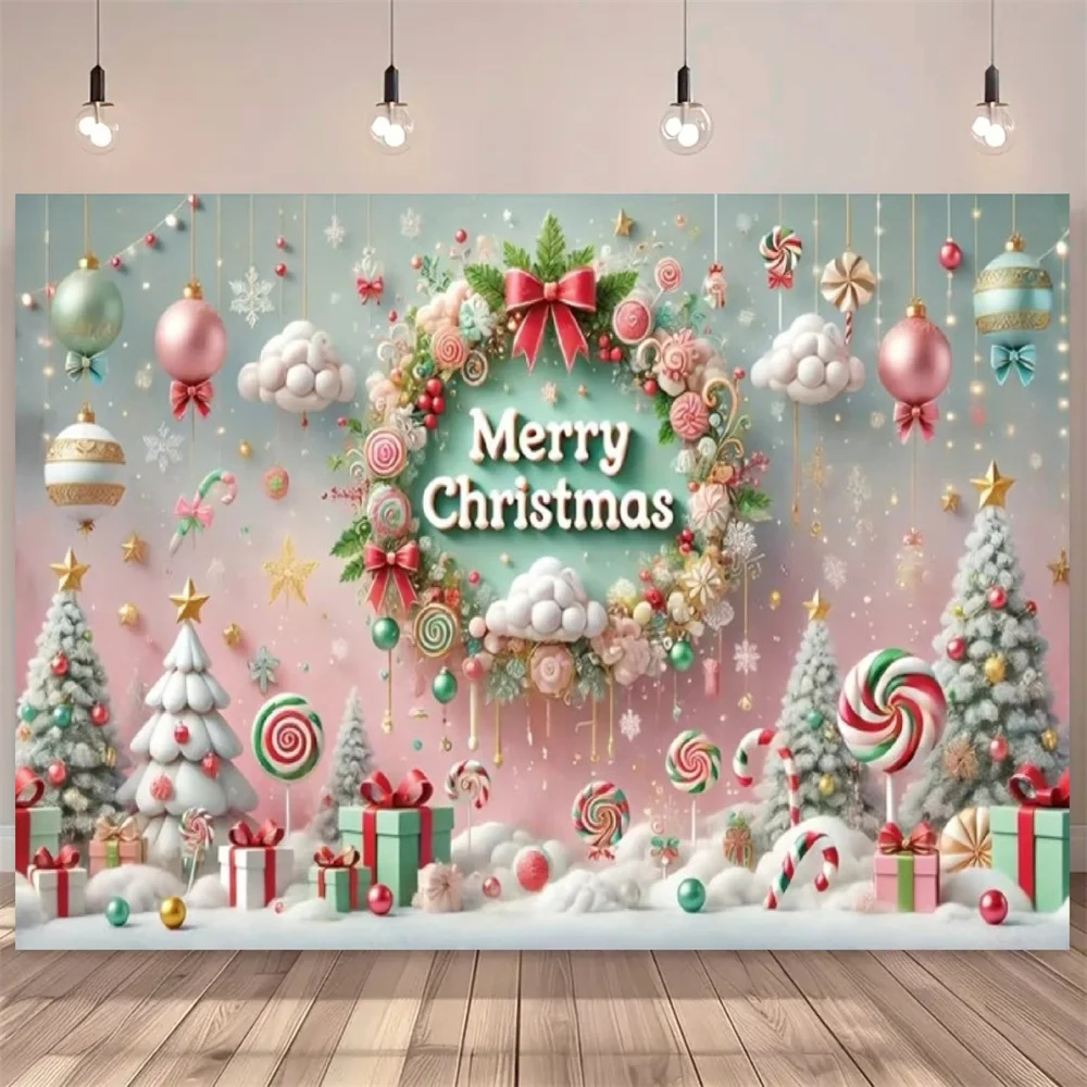 Weihnachten Party Hintergrund Holz Weihnachtsbaum Geschenke Winter Familie Party Fotografie Hintergrund Dekoration Banner Porträt Fotografie