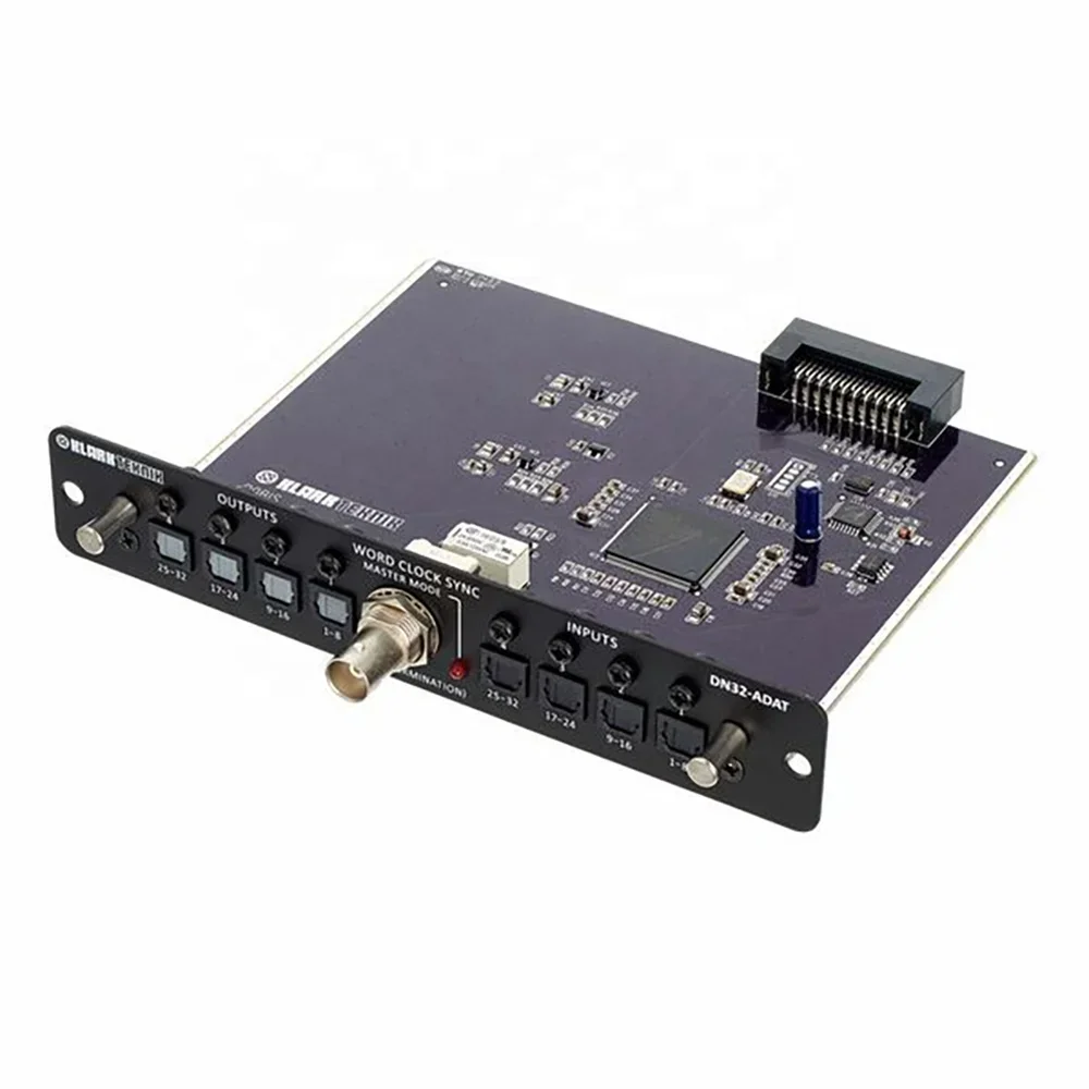 Klark Teknik DN32-ADAT Expansion Card With Up To 32 Bidirectional Channels For Midas M32 & Behringer X32 Digital Mixer