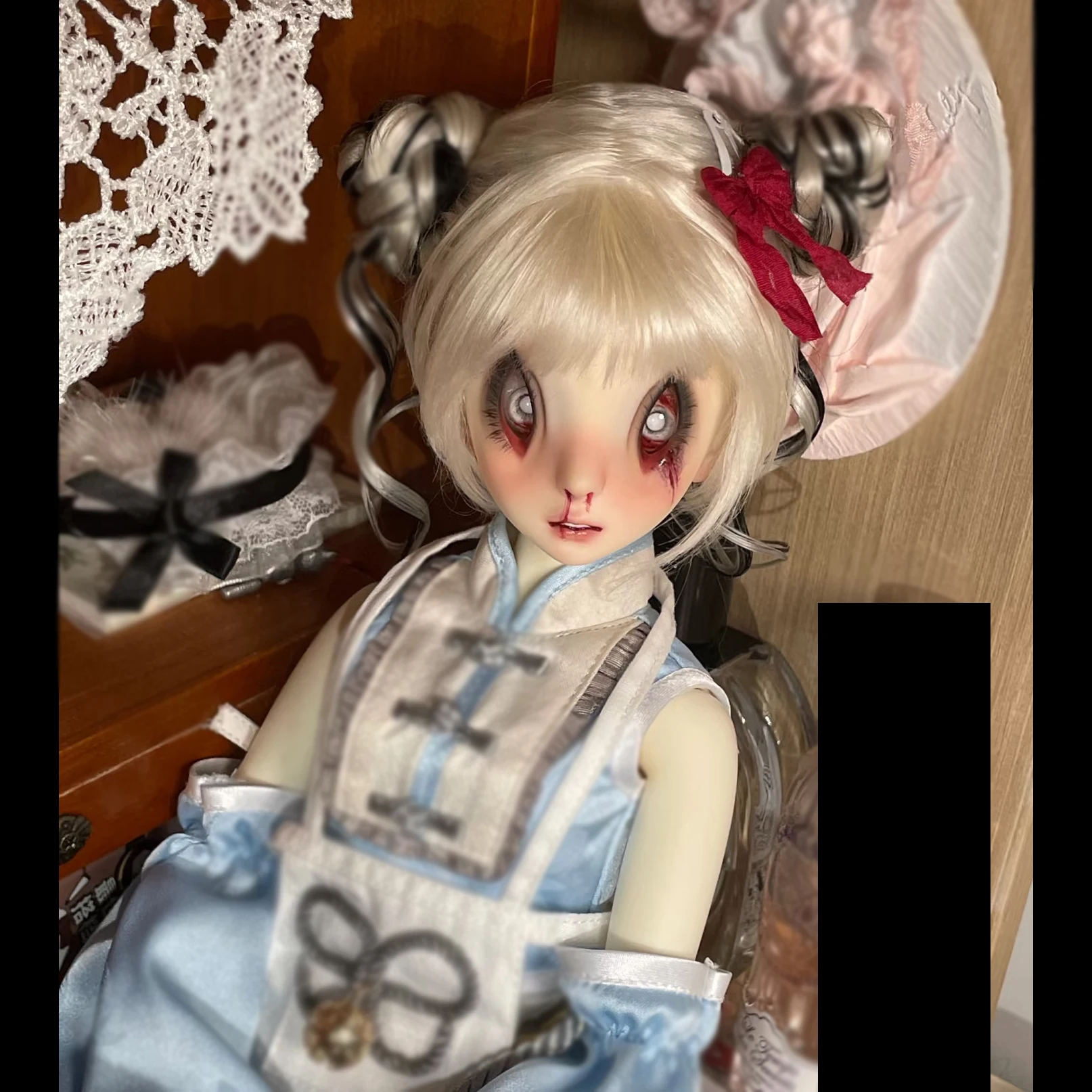 1/4 BJD Doll Head With Body Monster Resin Material Lovely Doll DIY Girl Doll No Makeup Toys Girl Gift