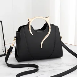 Retro Bucket Crossbody Bags Women Large Capacity Handbag Casual Shoulder Messenger Bags Ladies PU Leather Top Handle Bags