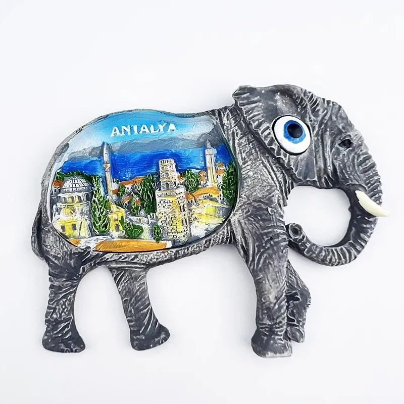 تركيا مغناطيس الثلاجة الجانب السفر الهدايا التذكارية أنطاليا ألانيا كيمير ملصقات الثلاجة هدايا عيد ميلاد صور ملصقات الحائط المغناطيسي