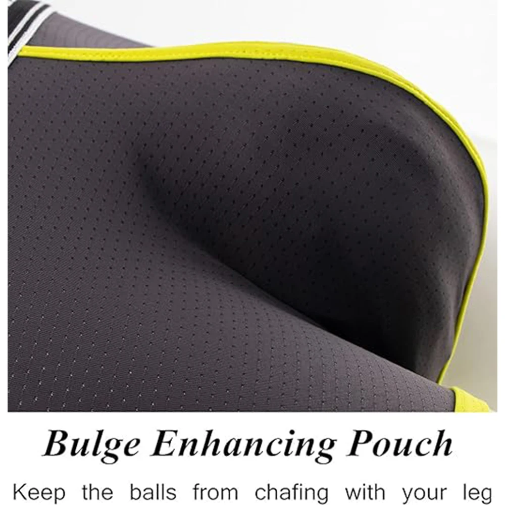 Jinshi Men‘s Boxer Briefs Nylon Big U Pouch Breathable Soft Men Underwear With Flex Waistband Men Boxers