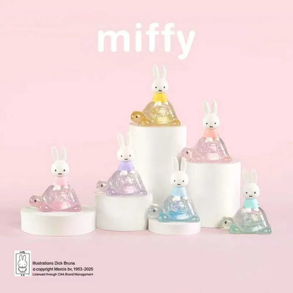 

Kawaii Miffy Ocean Series Blind Box Cartoon Character Pastel Color Bunny with Sea Creature Base Action Figure Collectible Toys