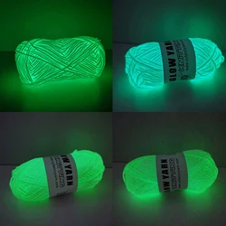 50g Novel Functional Yarn Glow In The Dark Luminous Yarn Hand Knitting Carpet Sweater Hat Wool Glowing Yarn Sewing Accessories