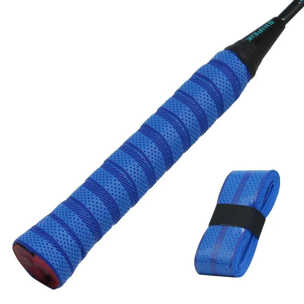 Sticky Racket Overgrip Diagonal Texture Perforated Sports Handle Grip Protective Film Coating Fishing Rod Grip