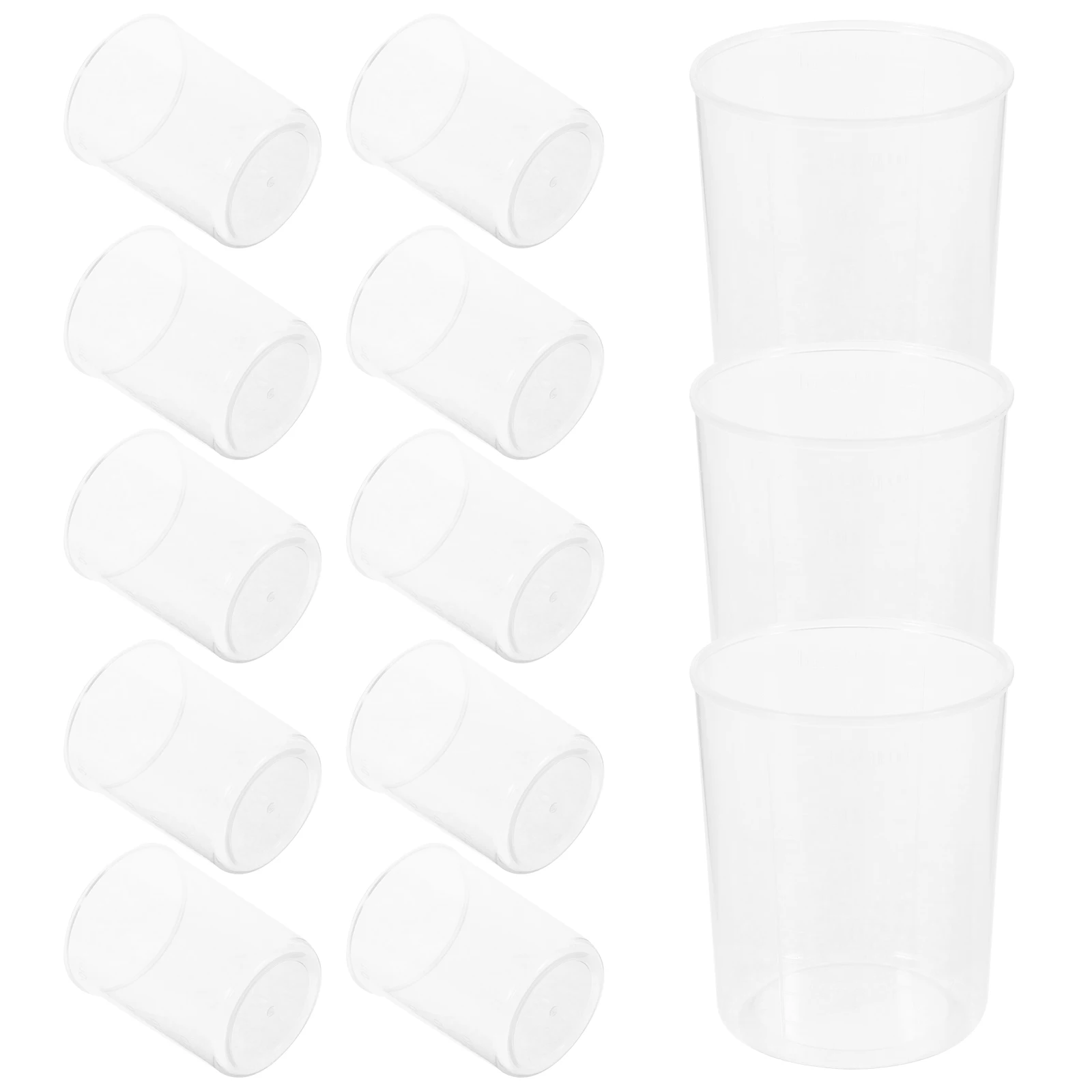 30pcs Measuring Cups 100Ml Clear Graduated Plastic Beakers Set Lab Measuring Tools For Science Experiment Laboratory Education