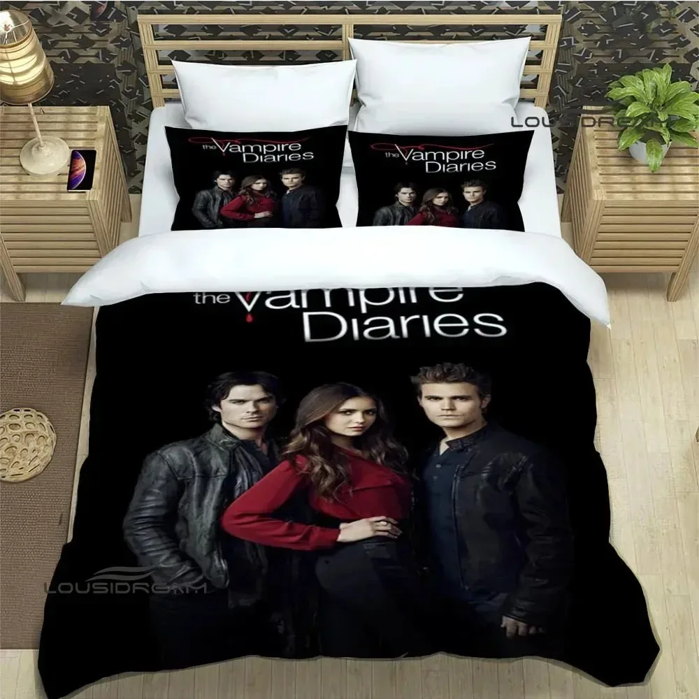 The Vampire Diaries Damon Salvatore Bedding Sets Exquisite Bed Supplies Set Duvet Cover Bed Comforter Birthday Gift Quilt Cover
