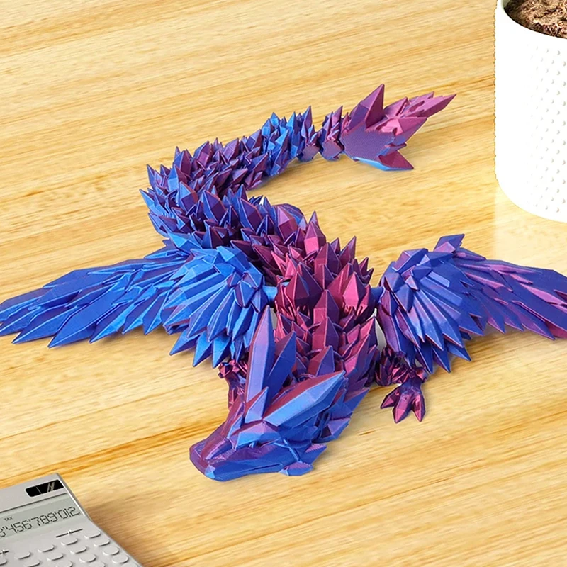 جديد ثلاثية الأبعاد مطبوعة التنين الصيني كامل الجسم المفاصل التي يمكن أن تتحرك المفروشات المنزلية والديكورات تستحق جمع الألعاب الإبداعية