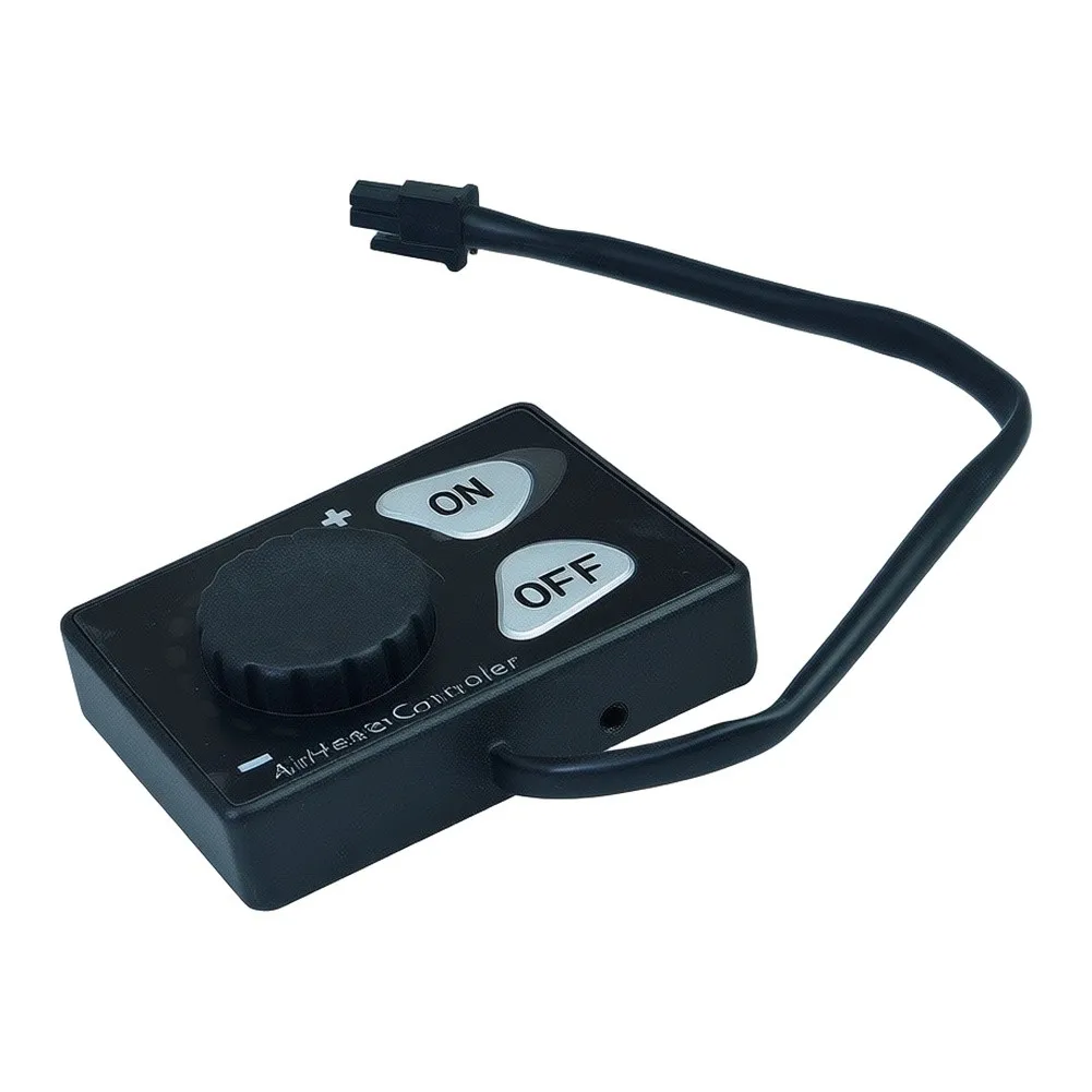 12V 24V Parking Heater Control Knob with Integrated Push Button for Cars Trucks Buses and Utility Vehicle Installations