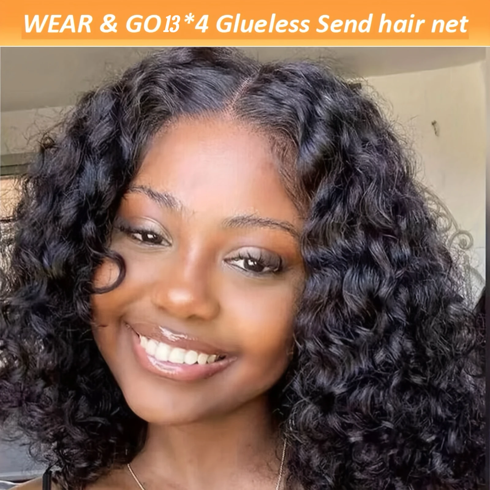 13X4 Lace Front Wigs Curly Bob Wig Human Hair Short Deep Wave Lace Front Wig for Women Jerry Curl Bob Wig 250% Density