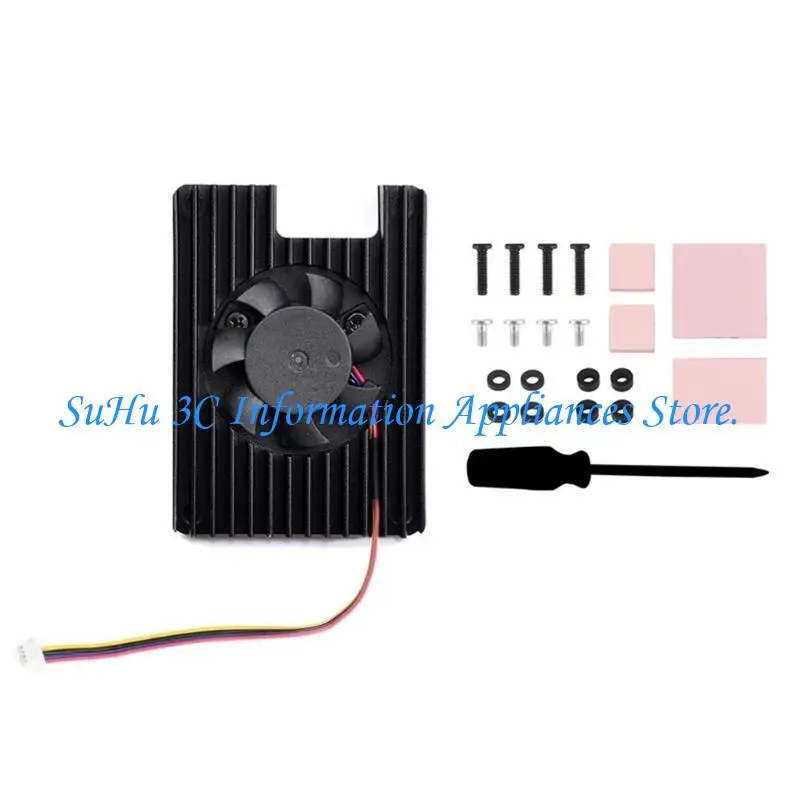 

Cooling Fan For CM5 Low Noise Radiator Fan Aluminum Heatsink Base Heat Dissipation Fan Development Board Accessories