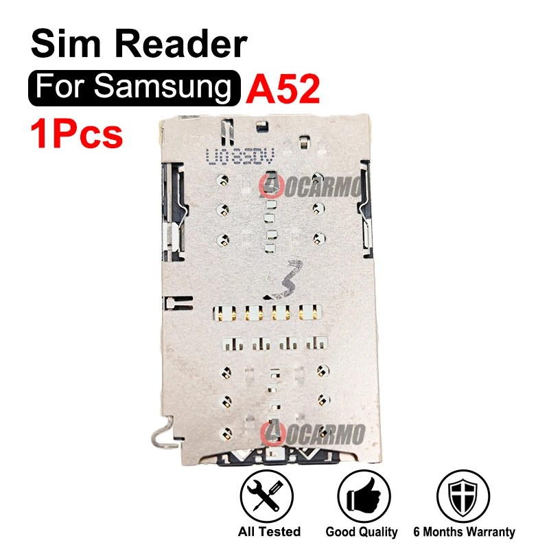 

For Samsung Galaxy A52 SIM Tray Reader Sim Card Holder Socket Repair Replacement Part