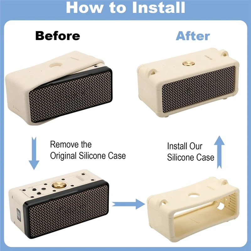 

Silicone Cover For Emberton III Speaker Silicone Protective Cover Creamabgi